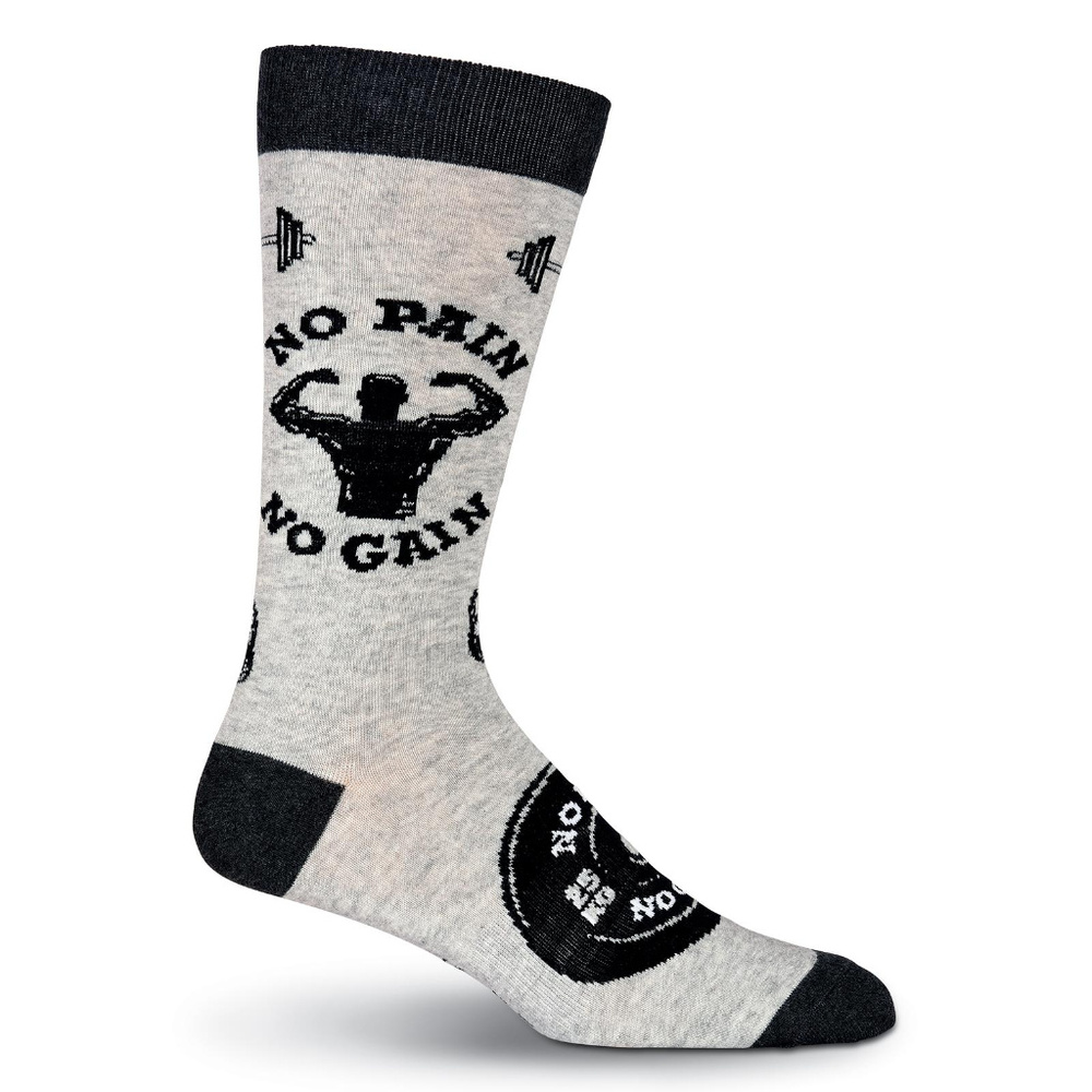 No Pain No Gain Crew Socks